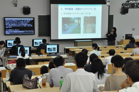 【障害学生支援についての説明会の様子】