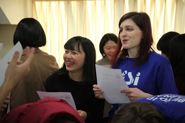 英語で交流会