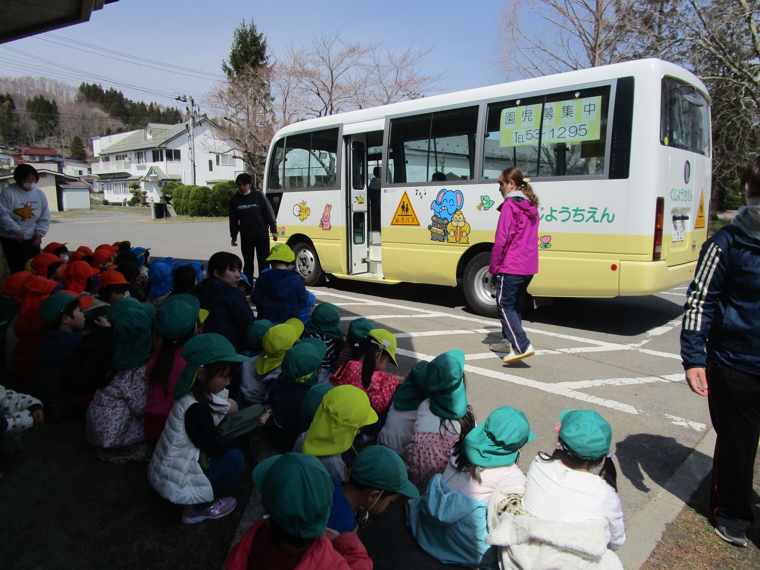 バスの約束をみんなで確認 久慈幼稚園 News