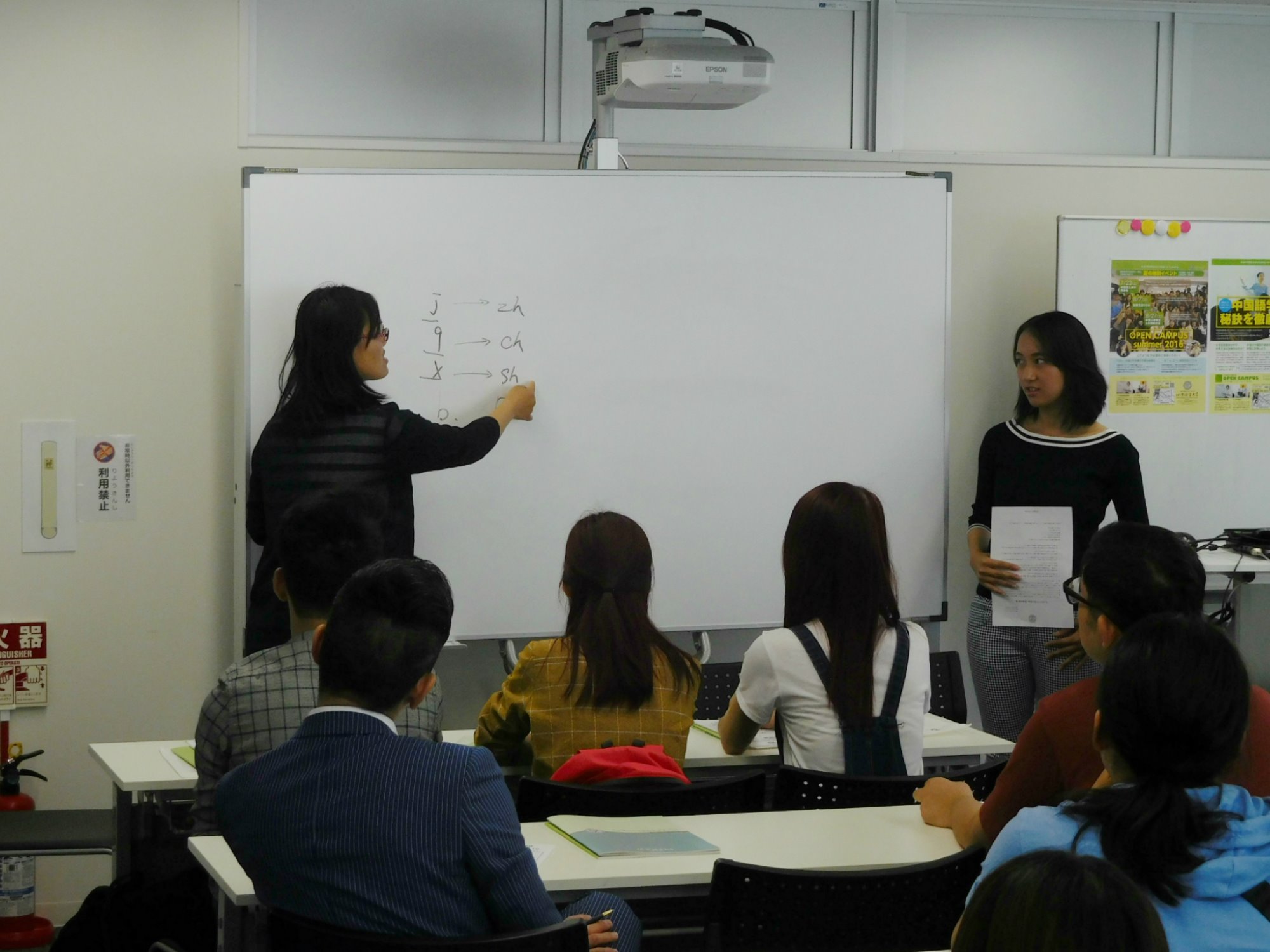 在学生が通訳として参加