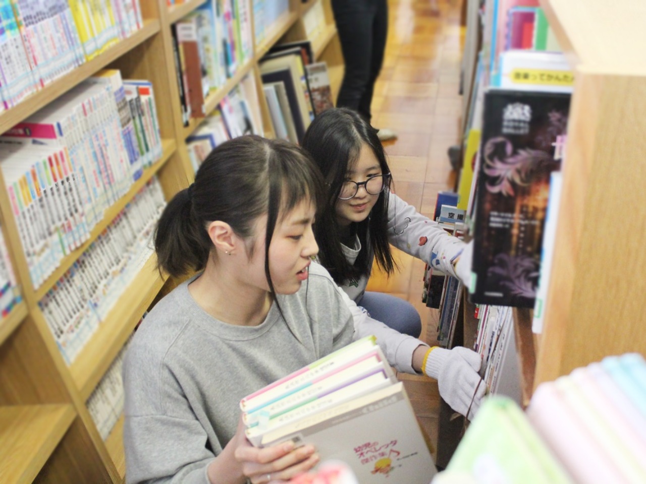 長浜北中学校図書館ボランティア活動