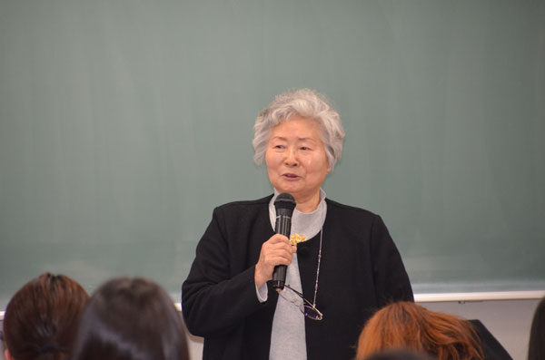 学長より激励のお言葉