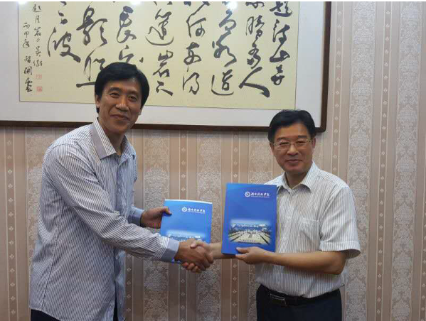 湖南科技学院宋副学長と会談の様子(写真は同大学HPより)